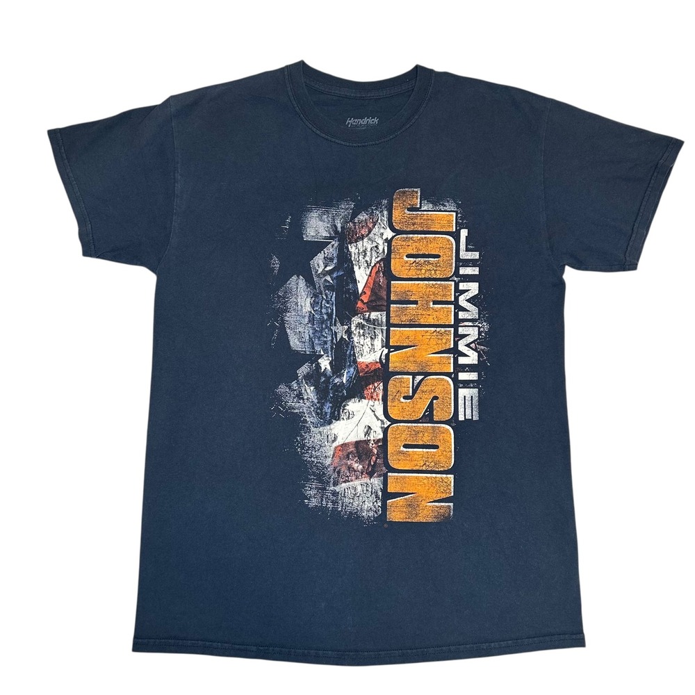 Jimmie Johnson 48 NASCAR Hendrick Motorsports T Shirt Men's Medium Blue Cotton